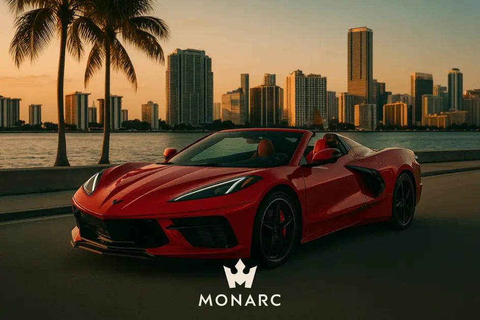 How much does it cost to rent a corvette in Miami? All the pricing informaiton you need here with Monarc VIP.