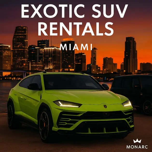 Exotic SUV Rentals in Miami, Lamborghini Urus, G-Wagon, Escalade | Monarc VIP