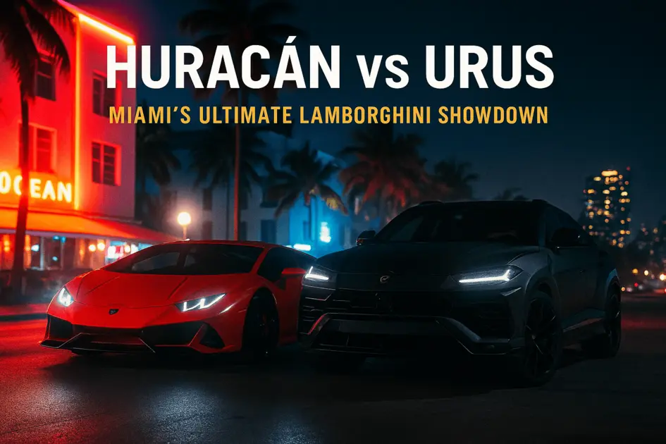 Lamborghini Huracán vs Urus: Which Rental Reigns Supreme in Miami?
