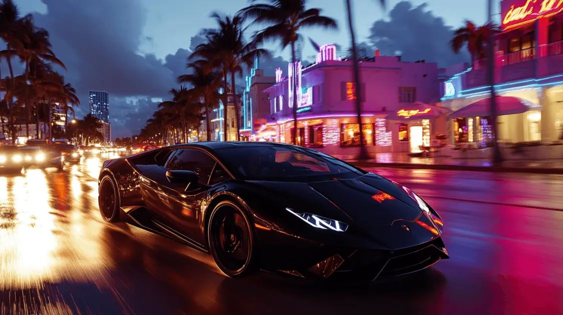 Night Drives with Exotic Cars: Miami's Most Spectacular Evening Routes in 2025