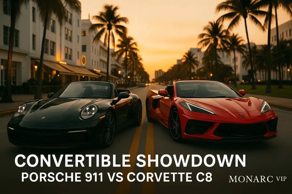Porsche 911 vs Corvette C8: Best Convertible for Miami (2025)