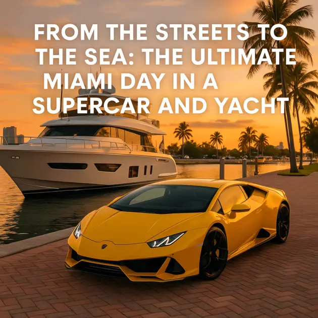 From the Streets to the Sea: How to Plan a Miami Day with a Supercar and a Private Yacht
