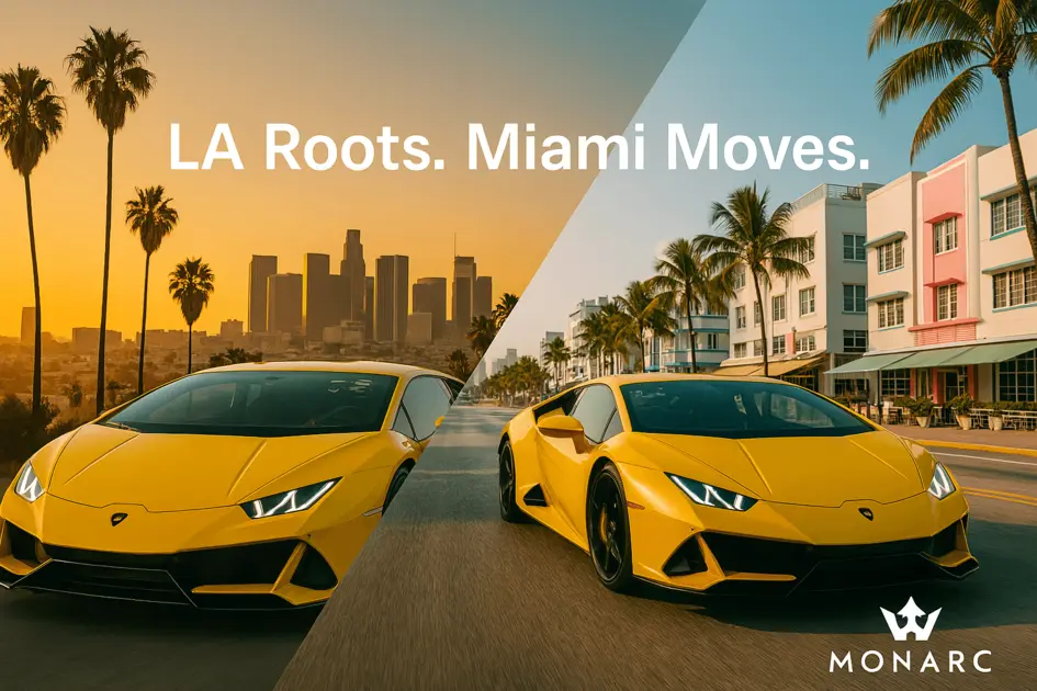 Why LA Exotic Car Renters Are Choosing Miami in 2025 | Monarc VIP Guide